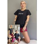 Pijamaevi Lazy Days Şortlu Anne Kız Çocuk Aile Pijaması - Kadın Takımı