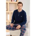 Pijamoni Erkek Düğme Yaka Kışlık Polar Pijama Takımı 6100/6,1 - 1 Adet