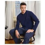Pijamoni Erkek Düğme Yaka Uzun Kol Mevsimlik Pijama Takımı 6800/12 - 1 Adet