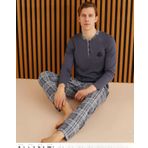 Pijamoni Erkek Süprem Uzun Kol İnce Pijama Takımı 6300 / 9 - 1 Adet Füme-2XL