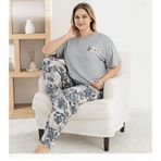 Pijamoni Kadın Ring Viskon Bisiklet Yaka Kısa Kol İnce Pijama Takımı 1445/4 - 1 Adet