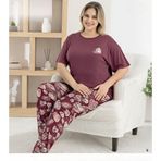 Pijamoni Kadın Ring Viskon Bisiklet Yaka Kısa Kol İnce Pijama Takımı 1445/7 - 1 Adet