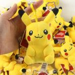 Pikachu 12cm Pokemon Peluş Oyuncak Figür Anahtarlık Çanta Süsü