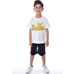 Pikachu Baskılı 2'li Şort - T-Shirt Çocuk Takım