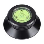 Pikap Disk Kayıt Ağırlığı, ASHATA Alüminyum Su Terazisi Kayıt Kayıt Sabitleyici, Kayıt Ağırlığı Kelepçesi LP Vinil Plak Çalar için Disk Kayıt Sabitleyici Siyah