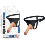 Pikardi Ayarlanabilir Kemerli Gerçek Ten Dokusunda 19 cm Testisli Belden Bağlamalı Penis Strapon