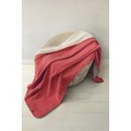 Pikas Yeşilhome Çift Kişilik Pamuk Battaniye, Çift Taraflı Battaniye Pembe-Krem - Pembe - Krem - 200 x 230 cm