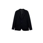 Pike Kumaş Uzun Kollu Kapaklı Cep Detaylı Düğmeli Slim Fit Mono Yaka Blazer Ceket