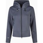 Pikeur Athleisure 8046 Kapüşonlu Lüks Fleece Kadın Spor Ceket - Lacivert