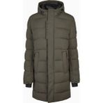 Pikeur Quilted Coat 8014 Lüks Su Geçirmez Kapüşonlu Erkek Parka - Koyu Haki - 48