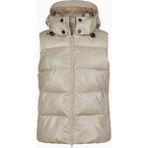 Pikeur Quilted Vest 8004 Kapüşonlu Lüks Tasarım Spor Kadın Yelek - 40 - Badem