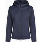 Pikeur Windbreaker 7046 Kapüşonlu Rüzgar Geçirmez Kadın Mont - 44 - Lacivert