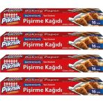 Piknik 4x16'lı 42x37 cm Kesilmiş Pişirme Kağıdı