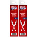 Piknik Plastik Bıçak 10'lu 2li paket