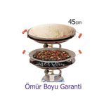 Piknik Tüpüne Takılan 45cm Katmer Ve Saç Kavurmalık Portatif Tüplü Saç Ocak, Hem Saç,hem Ocak