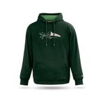 Piksel Köpekbalığı Kapşonlu Sweatshirt, Nefti yeşil, XL
