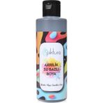Piktura Su Bazlı Akrilik Boya 200 ml BS369 Siyah