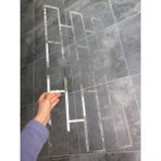 Piktura Tuğla Stencil Şablon Kalın Malzeme Rölyef Pasta ve Saten Alçıya Uygun Loft-1 Model - 40*80 - 4mm