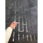 Piktura Tuğla Taş Stencil Şablon Kalın Malzeme Rölyef Pasta, Saten Alçı, Dekoratif Sıvaya Uygun Loft-2 Model - 40*80cm - 5mm