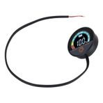 Pil Kapasite Voltaj Metre LCD Renk Ekran Toybar Montaj Pil Kapasite Voltaj Monitörü DC8 100V Motosikletler Için Evrensel Elektrikli Bisikletler PC