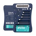 Pil Test Cihazı, AA AAA C D 9V CR2032 CR123A CR2 CRV3 2CR5 CRP2 1,5V/3V Düğme Piller için Dlyfull LCD Ekran Evrensel Pil Kontrolü, 1 x AAA Pil Dahildir