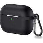 Pilanix Apple Airpods Pro Için Standart Askılı Silikon Kılıf Siyah
