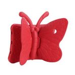 Pilanix Apple İpad Mini 2 Kılıf Çoçuklar İçin Kelebek Desenli Silikon Kırmızı
