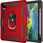 Pilanix Apple İpad Pro 11 2020 İçin Çift Katmanlı Yüzüklü Manyetik Standlı Vega Kapak Kırmızı