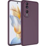 Pilanix Huawei Honor 90 Kılıf Kamera Korumalı Renkli Içi Süet Mara Lansman Silikon - Bordo
