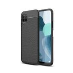 Pilanix Huawei P40 Lite Kılıf Deri Desenli Lux Niss Silikon Siyah