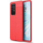 Pilanix Huawei P40 Pro Kılıf Niss Desenli Lux Niss Silikon Kırmızı