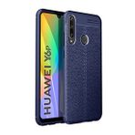 Pilanix Huawei Y6P Kılıf Deri Desenli Lux Niss Silikon Kırmızı