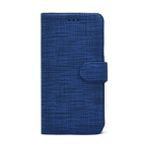Pilanix OPPO A9 2020 Kılıf Kumaş Desenli Cüzdanlı Standlı Kapaklı Kılıf Mavi