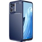 Pilanix Oppo Reno 7 Kılıf Karbon Desenli Lux Negro - Lacivert