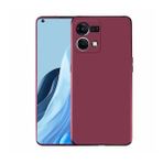 Pilanix OPPO Reno 7 Kılıf Ultra İnce Mat Silikon Bordo