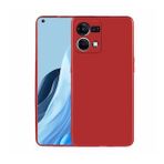 Pilanix OPPO Reno 7 Kılıf Ultra İnce Mat Silikon Kırmızı