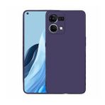 Pilanix OPPO Reno 7 Kılıf Ultra İnce Mat Silikon Lacivert