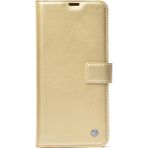 Pilanix Realme 5i Kılıf Cüzdanlı Kapaklı Standlı Suni Deri Delux Kılıf - Gold - 5İ