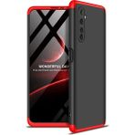 Pilanix Realme 6 Kılıf 3 Parça 360 Zore Ays Kapak - Siyah - Kırmızı