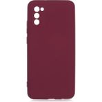 Pilanix Samsung Galaxy A02S Kılıf Kamera Korumalı İçi Süet Mara Lansman Silikon Bordo
