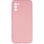 Pilanix Samsung Galaxy A02S Kılıf Kamera Korumalı İçi Süet Mara Lansman Silikon Pembe