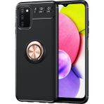 Pilanix Samsung Galaxy A03S Kılıf Yüzüklü Manyetik Ravel Silikon - Rose Gold