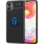 Pilanix Samsung Galaxy A04E Kılıf Yüzüklü Manyetik Ravel Silikon - Mavi