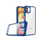 Pilanix Samsung Galaxy A04E Silikon Kenarlı Renkli Şeffaf Kılıf