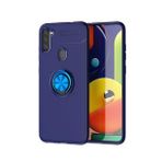 Pilanix Samsung Galaxy A11 Kılıf Yüzüklü Manyetik Ravel Silikon Lacivert
