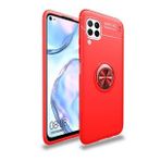 Pilanix Samsung Galaxy A12 Kılıf Yüzüklü Manyetik Ravel Silikon Kırmızı