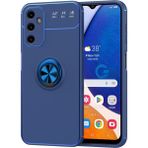 Pilanix Samsung Galaxy A14 Kılıf Yüzüklü Manyetik Ravel Silikon - Lacivert