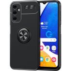 Pilanix Samsung Galaxy A14 Kılıf Yüzüklü Manyetik Ravel Silikon - Siyah