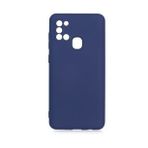 Pilanix Samsung Galaxy A21S Kılıf Kamera Korumalı İçi Süet Mara Lansman Silikon Lacivert