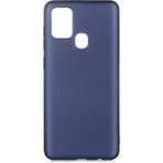 Pilanix Samsung Galaxy A21S Kılıf Ultra İnce Mat Silikon Lacivert